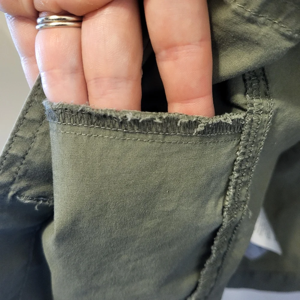 Eddie Bauer Women's XS Military Style Green Lightweight Button Utility Jacket